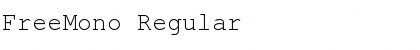 Download FreeMono Regular Font Title Preview
