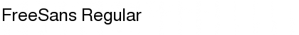 Download FreeSans Regular Font Title Preview