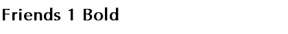 Download Friends 1 Bold Font Title Preview