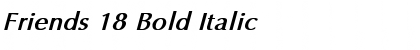 Download Friends 18 Bold Italic Font Title Preview