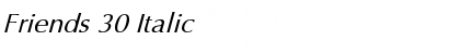 Download Friends 30 Italic Font Title Preview