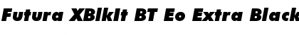 Download Futura XBlkIt BT Eo Extra Black Italic Font