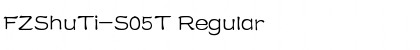 Download FZShuTi-S05T Regular Font Title Preview