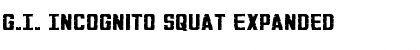 Download G.I. Incognito Squat Expanded Font