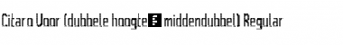 Download Citaro Voor (dubbele hoogte, midden/dubbel) Regular Font Title Preview