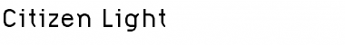 Download Citizen-Light Light Font Title Preview