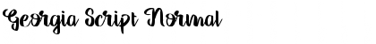 Download Georgia Script Normal Font Title Preview