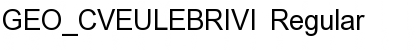 Download GEO_CVEULEBRIVI Regular Font Title Preview