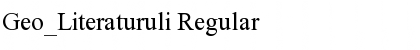 Download Geo_Literaturuli Regular Font Title Preview