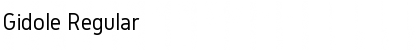 Download Gidole Regular Font Title Preview