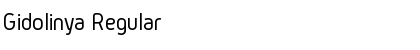Download Gidolinya Regular Font Title Preview