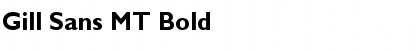 Download Gill Sans MT Bold Font Title Preview