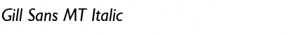 Download Gill Sans MT Italic Font Title Preview