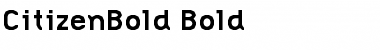 Download CitizenBold Bold Font Title Preview