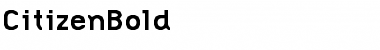 Download CitizenBold Regular Font Title Preview
