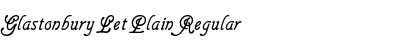 Download Glastonbury Let Plain Regular Font Title Preview