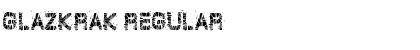 Download GlazKrak Regular Font Title Preview