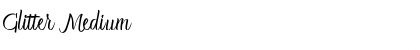 Download Glitter Medium Font Title Preview