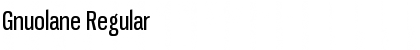Download Gnuolane Regular Font Title Preview