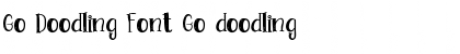 Download Go Doodling Font Go doodling Font Title Preview