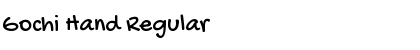 Download Gochi Hand Regular Font Title Preview