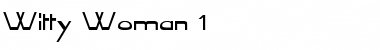 Download Witty Woman 1 Regular Font Title Preview