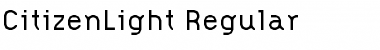 Download CitizenLight Regular Font Title Preview