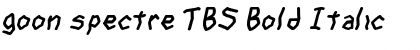 Download goon spectre TBS Bold Italic Font Title Preview