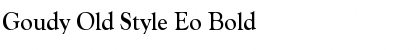 Download Goudy Old Style Eo Bold Font Title Preview