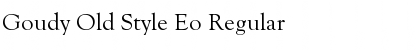 Download Goudy Old Style Eo Regular Font Title Preview