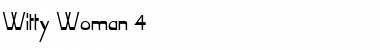 Download Witty Woman 4 Regular Font Title Preview