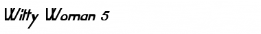 Download Witty Woman 5 Regular Font Title Preview