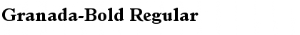 Download Granada-Bold Regular Font Title Preview