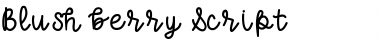Download BlushberryScript Medium Font Title Preview