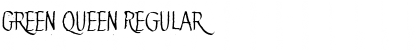 Download Green Queen Regular Font Title Preview