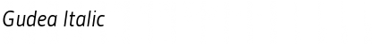 Download Gudea Italic Font Title Preview