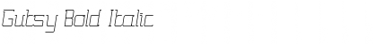 Download Gutsy Bold Italic Font Title Preview