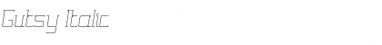 Download Gutsy Italic Font Title Preview