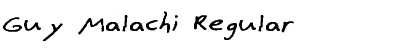 Download Guy Malachi Regular Font Title Preview