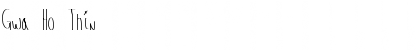 Download Gwa Ho Thin Font Title Preview