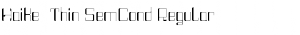 Download Haike  Thin SemCond Regular Font Title Preview