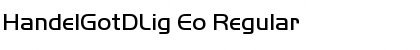 Download HandelGotDLig Eo Regular Font Title Preview