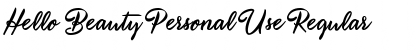 Download Hello Beauty Personal Use Regular Font