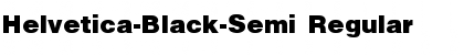 Download Helvetica-Black-Semi Regular Font