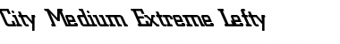 Download City-Medium Extreme Lefty Regular Font Title Preview