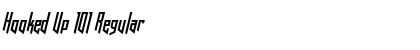 Download Hooked Up 101 Regular Font Title Preview