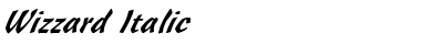 Download Wizzard Italic Font Title Preview