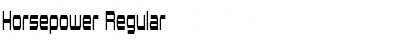Download Horsepower Regular Font Title Preview