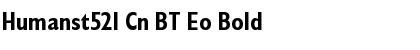 Download Humanst521 Cn BT Eo Bold Font