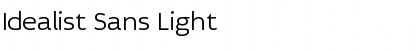Download Idealist Sans Light Font